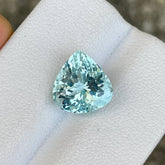 4.48 carats Blue Aquamarine Pear Stone